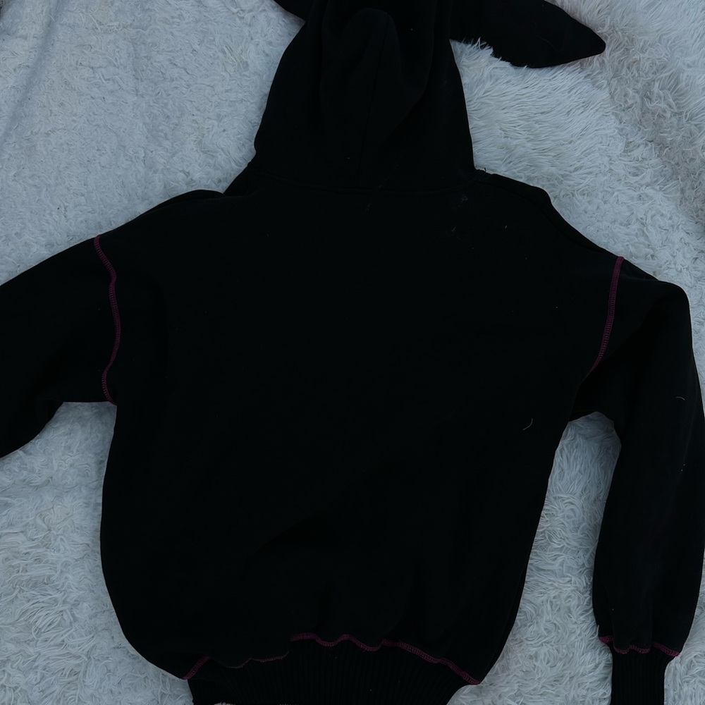 Dolls Kill Black and Pink Hooded Jacket - Picture 7 of 7